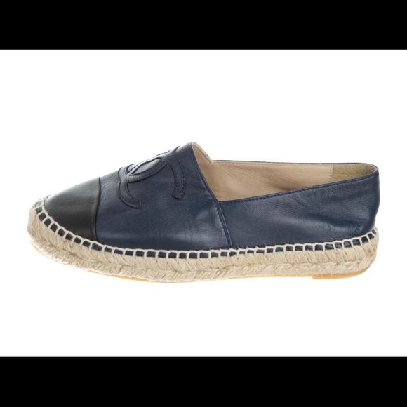 CHANEL CC lambskin espadrilles size US5 IT35 100% authentic - Picture 3 of 6